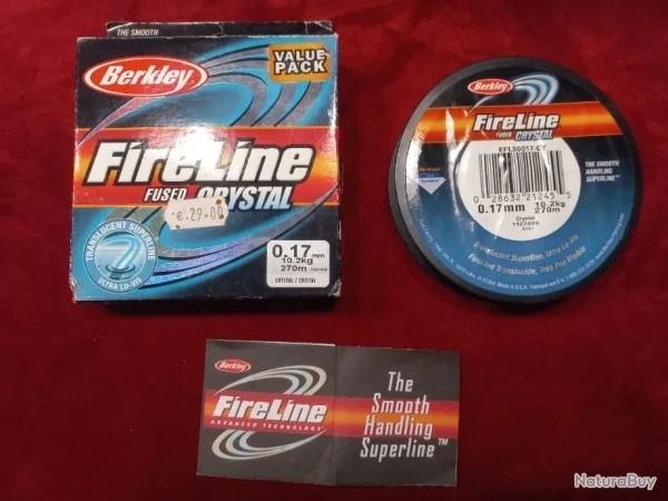 garantis authentique FIRELINE BERKLEY CRISTAL 270 M 0.17 Mm Neuf 1