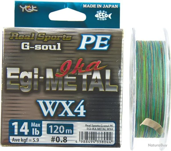 magasin YGK G SOUL WX4 EGI&METAL – PE 0.4 1