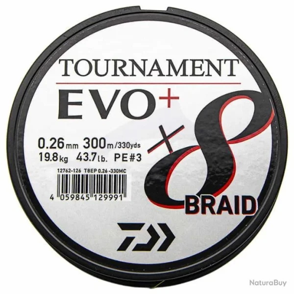 Tresse Daiwa Tournament 8 Braid EVO+ 43,7lb fashion pas cher 1