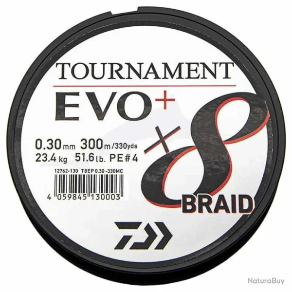 grande surprise Tresse Daiwa Tournament 8 Braid EVO+ 51,6lb 1