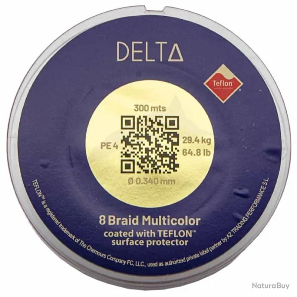 Tresse Delta X8 Multicolor 300m 64,8lb soldes ligne 1