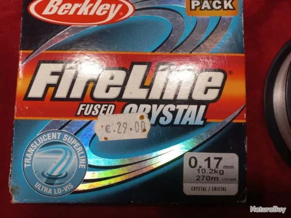 garantis authentique FIRELINE BERKLEY CRISTAL 270 M 0.17 Mm Neuf 3