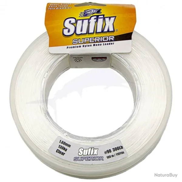 achetez pas cher Sufix Nylon Superior 100m 300lb Transparent 1