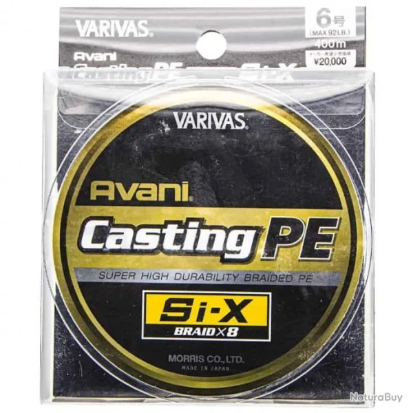 Paiement sécurisé Varivas Avani Casting PE SI-X 92lb 400m 1