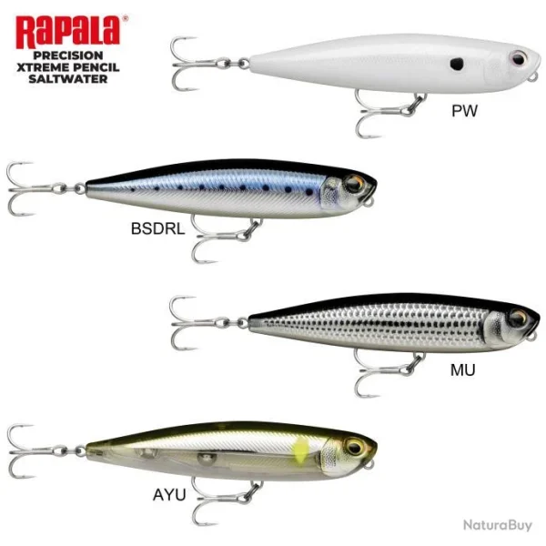 Leurre Rapala Precision Xtreme Pencil 107 SW 10.7cm 21g BSDRL site pas cher 4