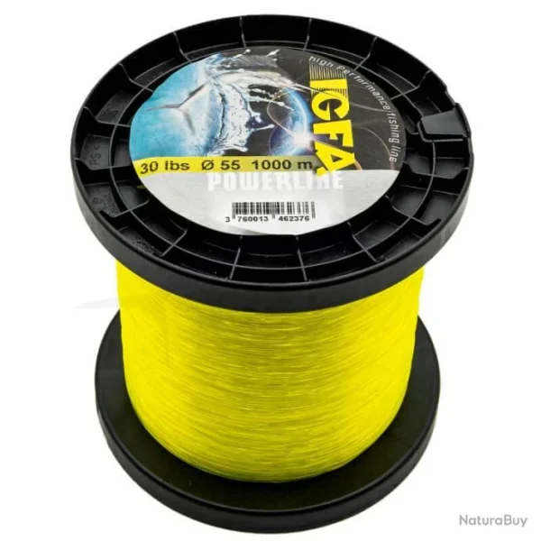 Powerline Nylon IGFA 1000m – Jaune 30lb bas prix 1